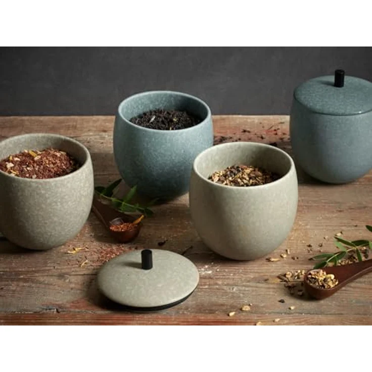 ASA Selection nesuto Teedose, bauchige Keramikdose in bonsai grün, 0,4l – Bild 2