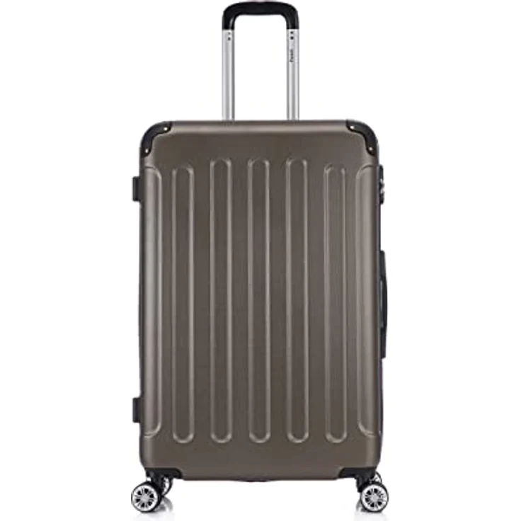 Flexot® F-2045 Koffer, Hartschale (3tlg. Set, Bronze-Gold) mit Zwillingsrollen für Vielflieger – Bild 3