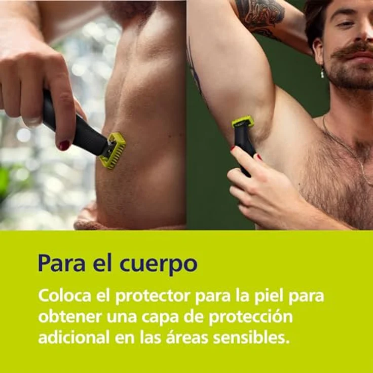 Philips Herrenrasierer QP6542/15 OneBlade Pro 360, innovatives 360-Grad-Klinge, 14 Längeneinstellungen, nass/trocken, schwarz – Bild 3