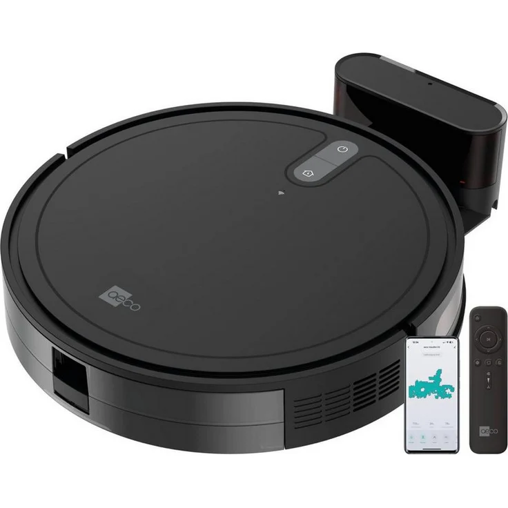 AECO Saugroboter VacuBot X3, Staubsauger-Roboter mit 5000Pa Saugkraft, Schwarz – Bild 1