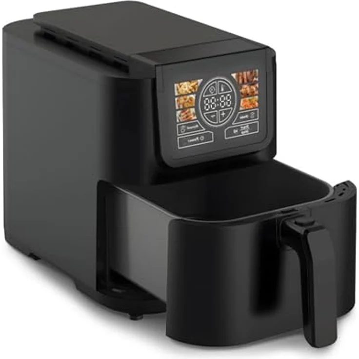 Livington Smart MultiFryer Heißluftfritteuse 5 L mit SmartSensor, 12 Automatikprogrammen und Schüttelerinnerung – fettarm kochen ohne Vorheizen – Bild 1