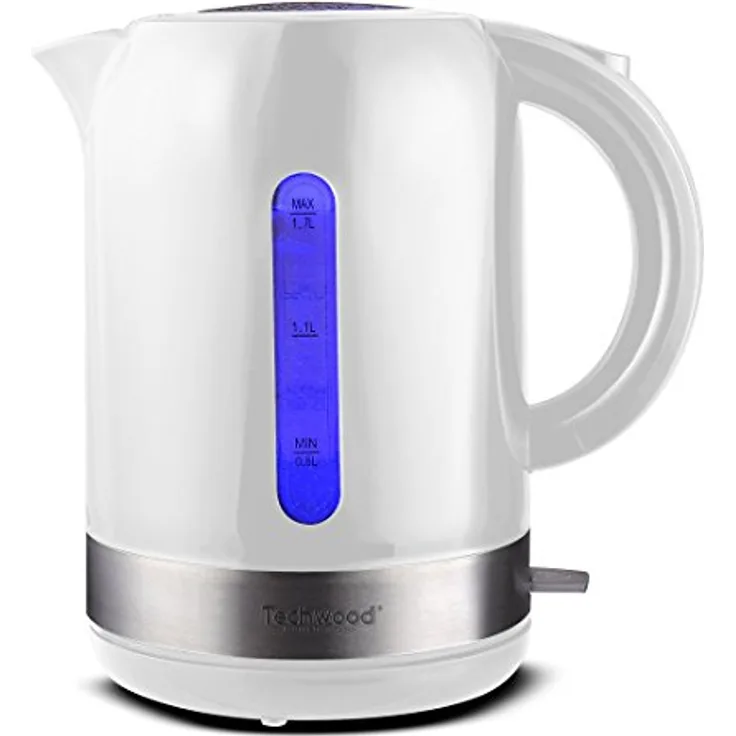 TECHWOOD Wasserkocher electrque 1,7 l, 1.7 L, weiß