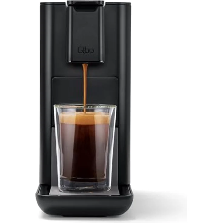 Tchibo Qbo ICONIC Premium Kapselmaschine inkl. 30 recyclebare Qbo Kapseln, Espresso, Caffè, Caffè Grande, Dark Chrome – Bild 3