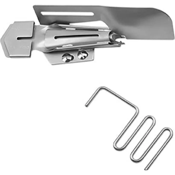 baby lock Nähmaschine Doppelfaltschrägbinder 48mm, mit Führungsrechen, in weiß – Bild 1