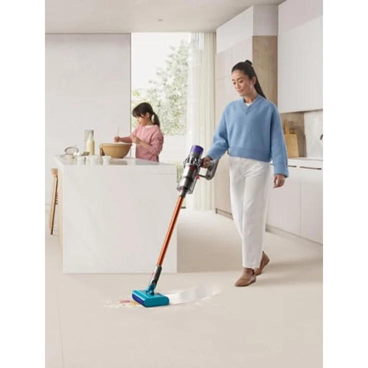 DYSON Akku-Handstaubsauger Cyclone V10 Submarine, 545 W, beutelos, mit Submarine Bodenaufsatz und Nass-Walze – Bild 3