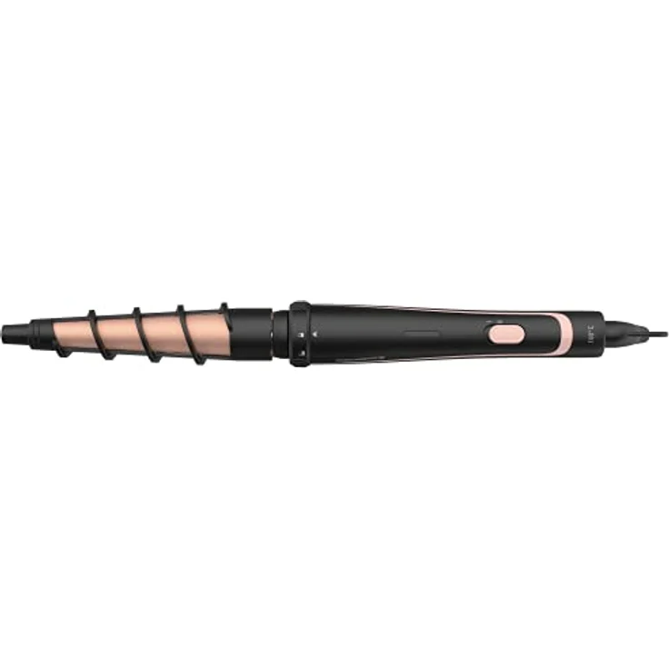 Rowenta CF4231 Infinite Looks 14-in-1 Multistyler | Keramikbeschichtung | kühle Spitze | Inklusive Stylingaufsätze (Haarglätter/Kreppeisen/Lockenstab/Warmluftbürste) und Zubehör | Schwarz/Kupfer – Bild 4