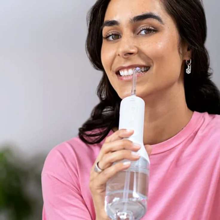 Philips Sonicare kabellose Power Flosser Munddusche und DiamondClean 9000 elektrische Zahnbürste – Saubere Zähne, sauberes Zahnfleisch und Plaque-Entfernung, weiß (Modell HX3866/41) – Bild 3