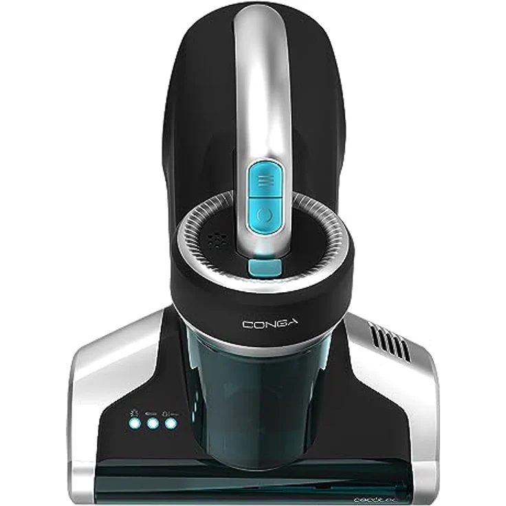 Cecotec Matratzen- und Polsterstaubsauger Conga 7000 Mattress. 700 W, 12 kPa, UV-C Ultraviolettlicht, Technologie mit motorisierter Bürste zur Milbenentfernung, Heißlufttechnologie., Schwarz – Bild 2