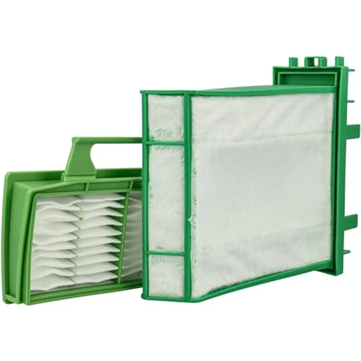 VHBW Filter-Set kompatibel mit Sebo Airbelt K3, K1, 4x Mikrofilter und Hygieneschutzfilter, weiß/grün – Bild 4