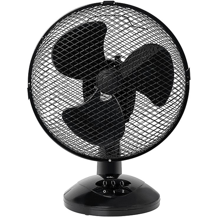 OK. OTF 23223 B Tischventilator, 30 Watt, schwarz