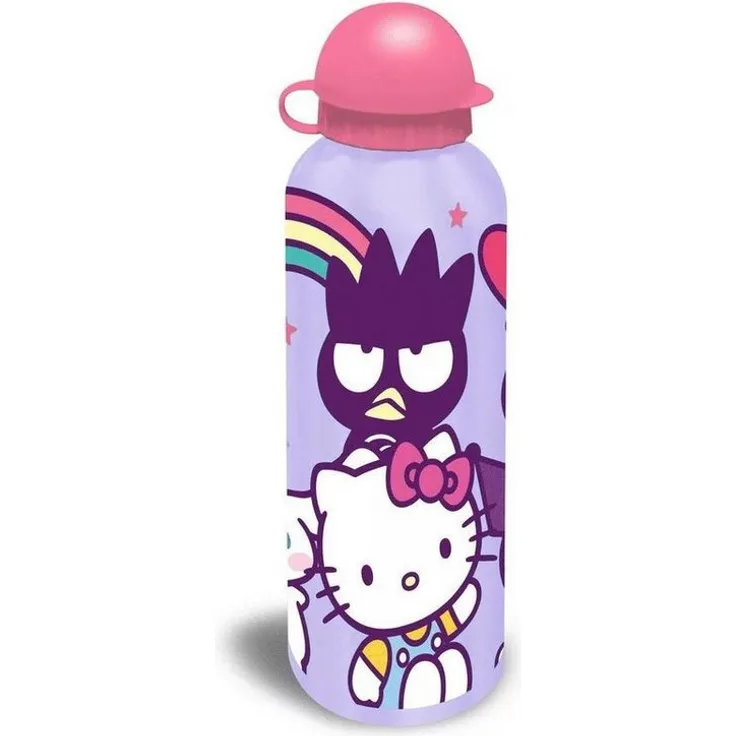 Hello Kitty Trinkflasche Hello Kitty Friends, Aluminiumflasche 500 ml für Alltag, Büro und Schule, modern und funktional