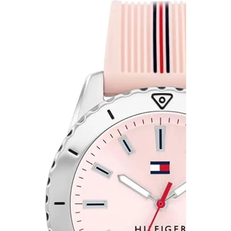Tommy Hilfiger Quarzuhr GIRLS 1720052, rosa Armbanduhr mit Silikonband, wasserdicht bis 10 bar, ideal als Geschenk für Mädchen – Bild 5