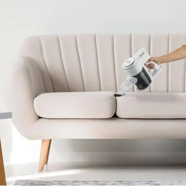 Hisense HVC6133W, kabellos, 2-in-1, Staubsauger, Batterie 21,6 V, 45 min Lebensdauer, Geräuschpegel 78 dB, elektrische Absorption 135 W, LED-Frontleuchten, motorisierte Bürste – Bild 4