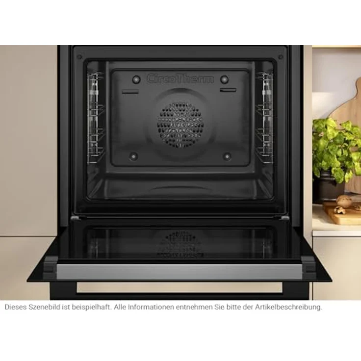 Neff BX48PIB0 Set, Pyrolyse Backofen B2CCG6AK3 und Induktionskochfeld T58SHF1L0, Schwarz, mit CircoTherm®, 71 l Volumen, 4 Kochzonen, selbstreinigend – Bild 5