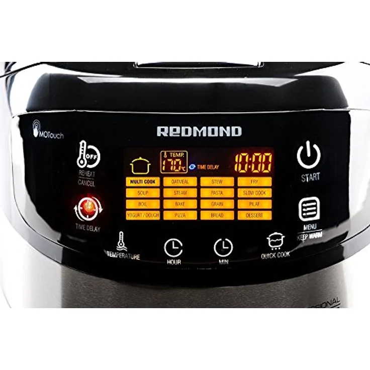 Redmond Multikocher RMC-M90E, 45 Kochprogramme, 3D- Aufheizung Englisch Menu – Bild 5