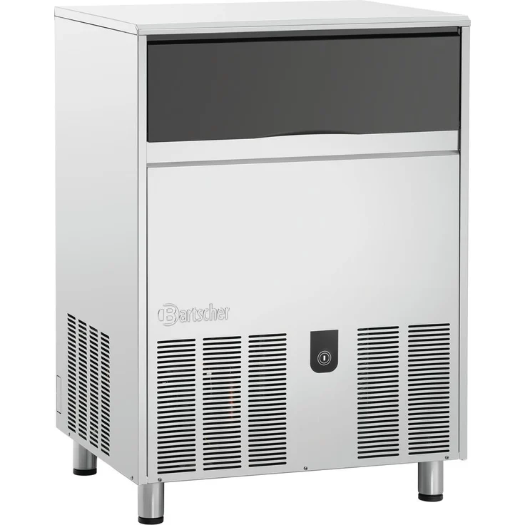 Bartscher Eiswürfelbereiter B 70 Plus, Vollkegel-Eiswürfelmaschine mit hoher Produktionskapazität und Energiesparfunktion