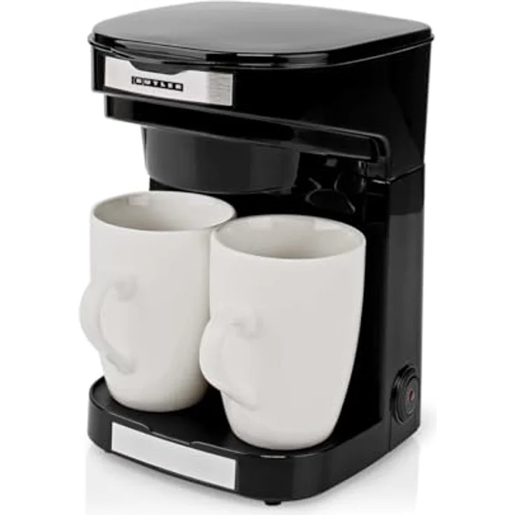 MELISSA Butler Compact Kaffeemaschine, 2 Tassen, 0,25 L, 450 W, energiesparend mit automatischer Abschaltung, inkl. Nylonfilter, ideal für Wohnmobil und kleine Küchen – Bild 5