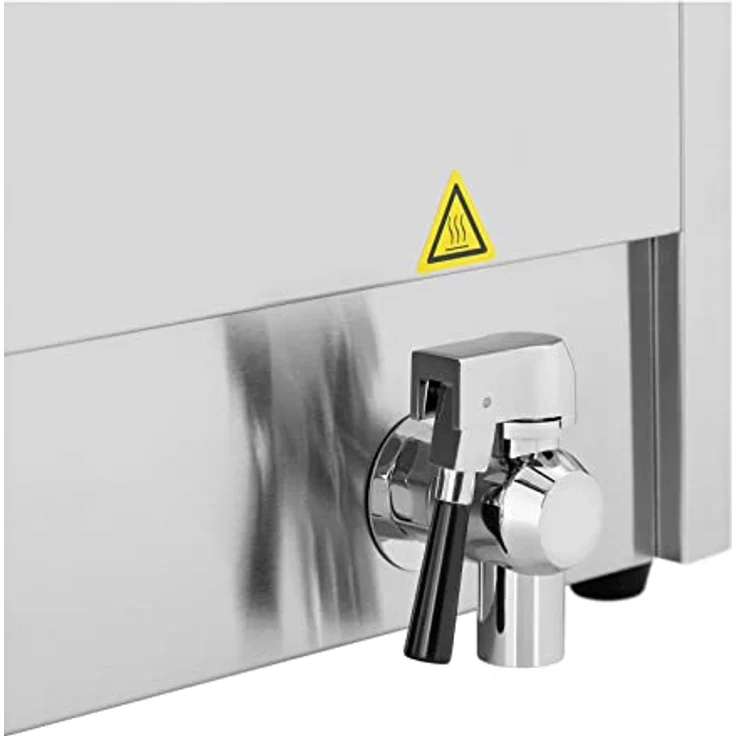 Royal Catering RCEF 13D-EGO Fritteuse Edelstahl Doppel Fritteuse (2 x 13 L, 2 x 3250 W, 230 V, E.G.O. Thermostat, Ablasshahn, inkl. 2 x Korb mit Deckel) – Bild 4