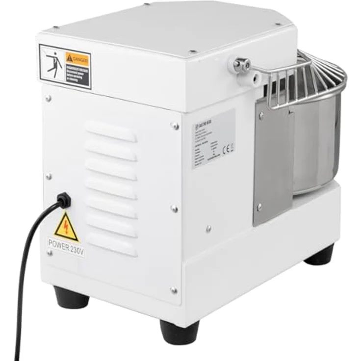 GastroHero Teigknetmaschine 8, 8 Liter, 230 V, fester Kopf, kompaktes Design für Pizzerien, 700 W – Bild 7