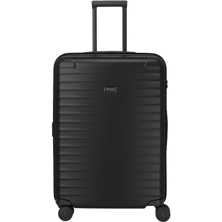 Titan Upgrade 4 Rollen Trolley M, 69 cm, aus 100% Polycarbonat, nighshade black