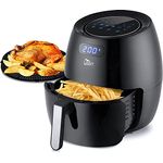 Heißluftfritteuse, Uten 6.5L Airfryer XXL Heissluftfriteuse mit digital LED-Touchscreen, 8 Programmens, Vorheizen&Warmhalten, Abnehmbarem Antihaft-Bratkorb, 1800W
