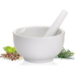 Küchenprofi Mörser aus Porzellan, 7 cm, ideal zum Mahlen und Zerkleinern von Gewürzen