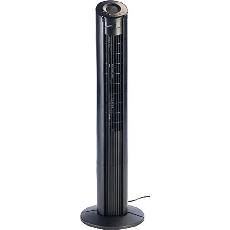 Sichler Haushaltsgeräte Turmventilator VT-315.TU, 90°-Oszillation, 55 Watt, mit Magnet-Fernbedienung (Schwarz) – Bild 2