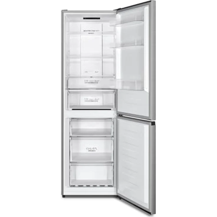 Gorenje G600 Freistehend Kühlschrank/Gefrierschrank, Edelstahl, 304 l, Fresh Zone Fach, 187.3 x 59.5 x 59 cm, Energieeffizienzklasse A, Grau – Bild 2