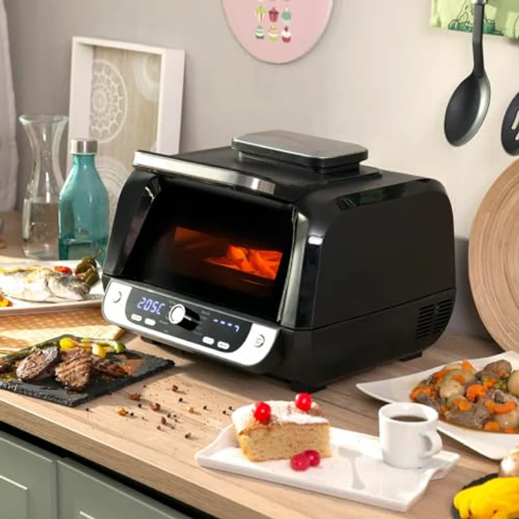 InnovaGoods Air Fryer Fryinn 12-in-1, Ölfreie Fritteuse mit Grill, 3400 W, Schwarz, 6 L – Bild 3