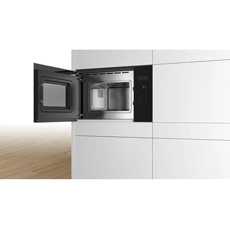 BOSCH Mikrowelle BFL523MB1F, Mikrowelle, 20 l, Garraum Edelstahl, Reinigungsunterstützung – Bild 2