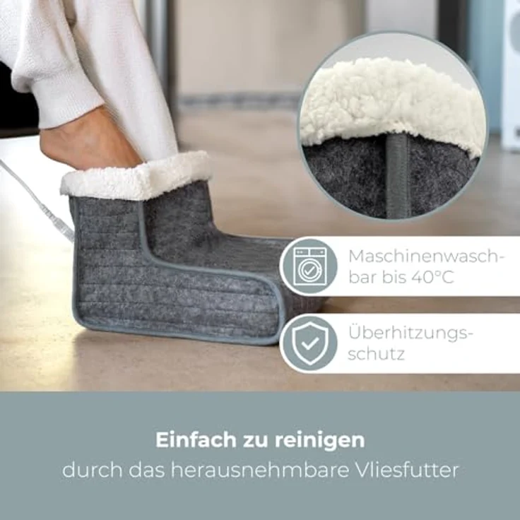 ProfiCare PC-FW 3058 Fußwärmer, grau-weiß – Bild 4