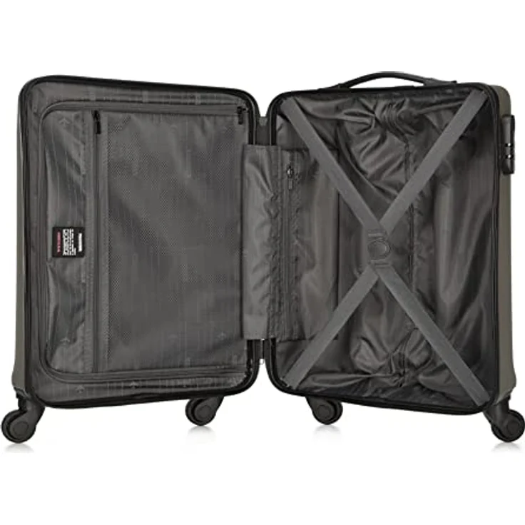 WITTCHEN Handgepäck Trolley Koffer Reisekoffer aus ABS Hartschalen Trolley 4 Rollen Kombinationsschloss Champagner 56-3A-651-86 – Bild 5