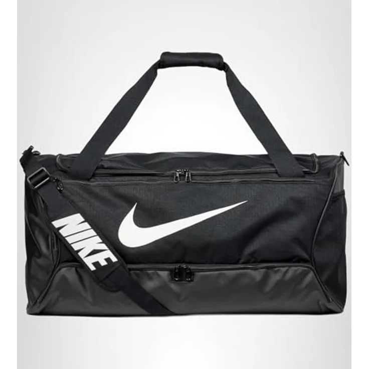 Nike Brasilia 9.5 Sporttasche, geräumige Sporttasche mit mehreren Fächern und gepolsterten Tragriemen – Bild 6
