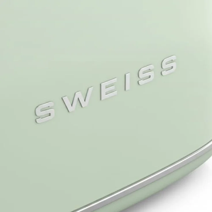 SWEISS Vintage-Toaster GRS7, 850 W Leistung mit 2 Schlitzen und 6 Bräunungsstufen, grün – Bild 6