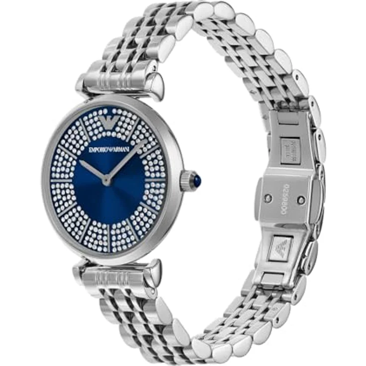 Emporio Armani Fitnessuhr AR11627, Edelstahlarmband, blau – Bild 3