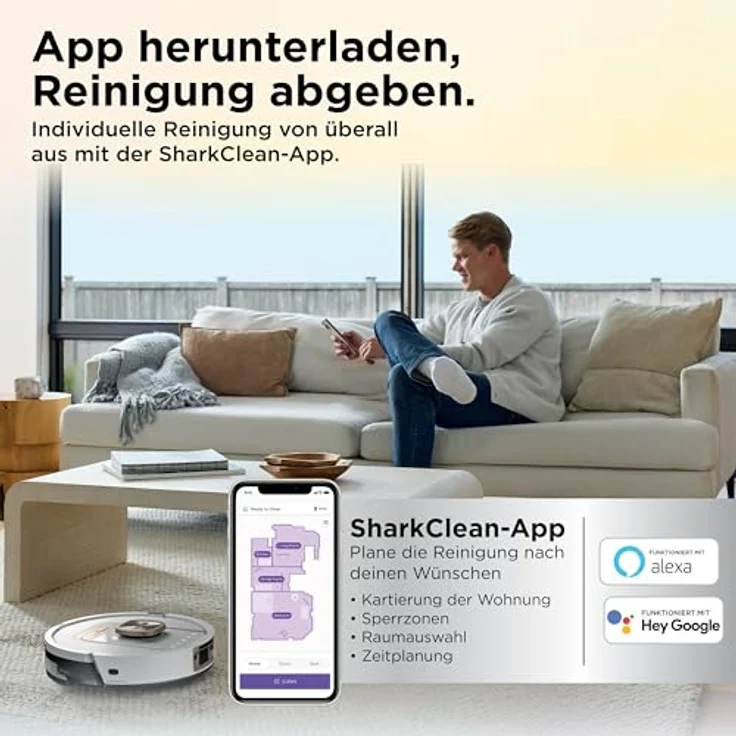 Shark ThermaCharged PowerDetect Nass- und Trocken-Saugroboter mit DirtDetect, FloorDetect, EdgeDetect, NeverStuck-Technologie und automatischer Wischpadreinigung – Bild 12