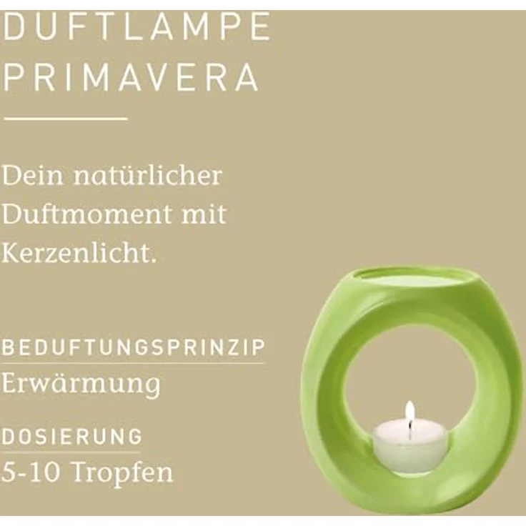 PRIMAVERA Duftlampe Primavera, frühlingsgrün glänzend, für 100 % naturreine ätherische Öle – Bild 4
