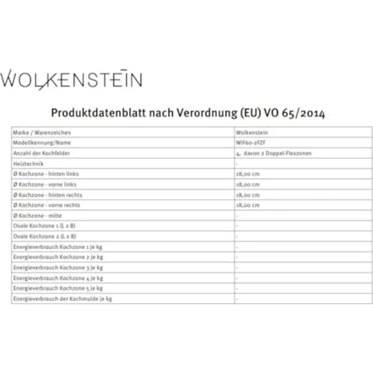 Wolkenstein Flex-Induktions-Kochfeld WIF60-2FZF, autark mit 2 Doppel-Flexzonen – Bild 4