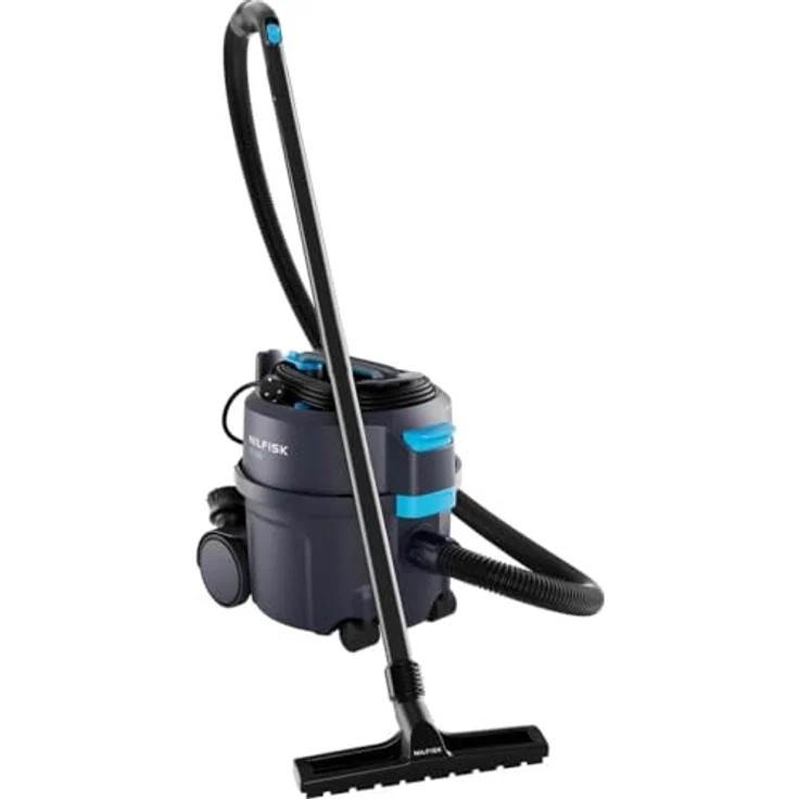 Nilfisk VP300 HEPA Basic Gewerbestaubsauger - 800W Profi-Staubsauger mit 10L Beutel, HEPA H13 Filter, 32 l/s Luftstrom - Leicht & leise, Industriestaubsauger für Büro & Gewerbe, Schwarz [Modell 107421144] – Bild 1