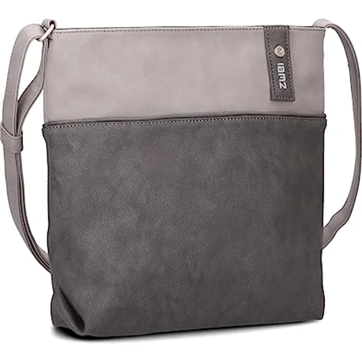 Zwei Jana J10, Handtasche aus hochwertigem Material, Grau – Bild 1