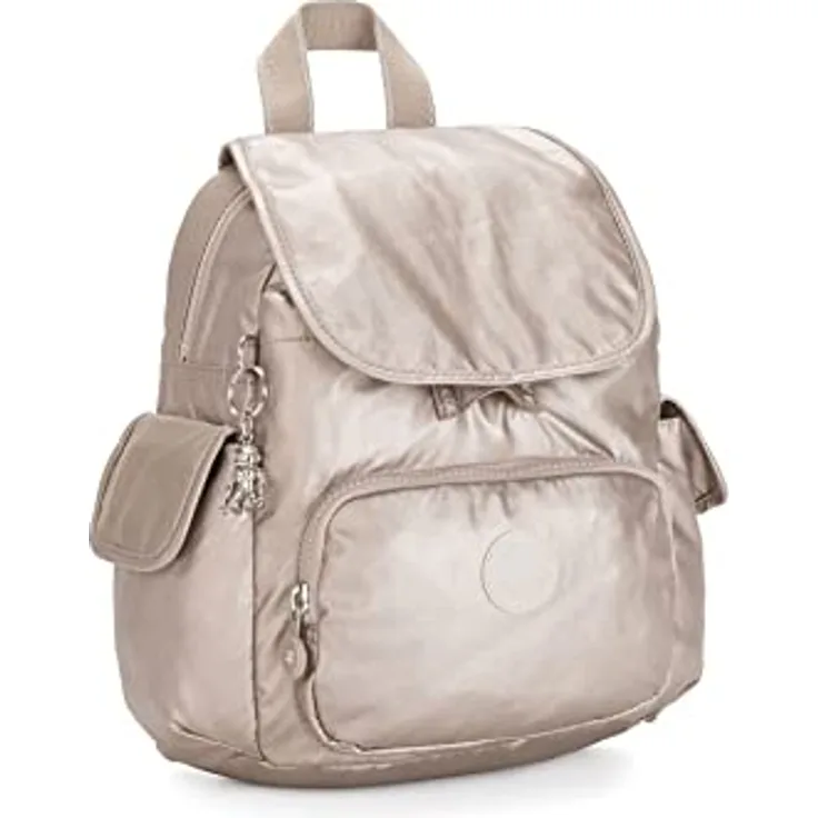 Kipling Basic Plus City Rucksack, 30 cm, goldfarben, 100% Polyamid, metallic glow