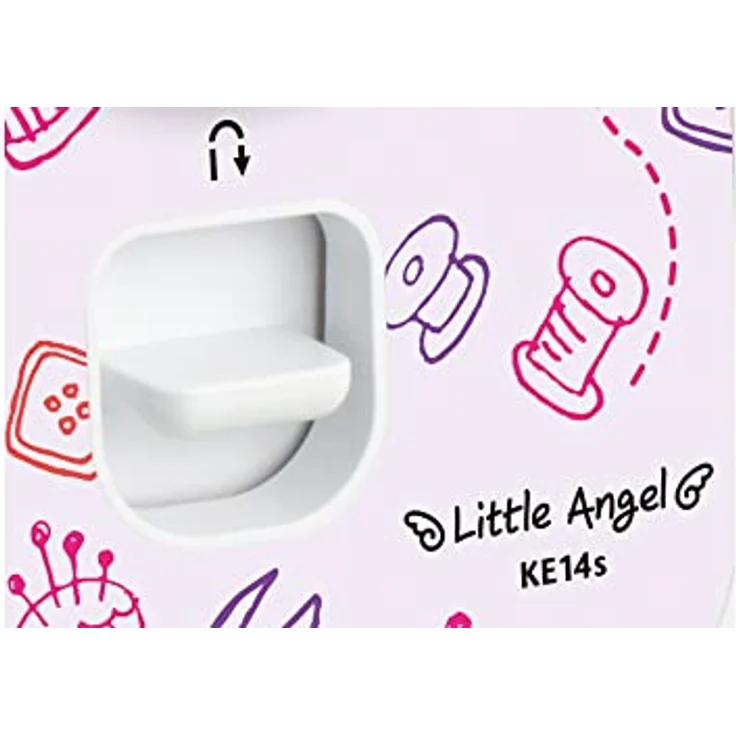 Brother KE14S Little Angel -  mit Fingerschutz (14 Stiche) Nähmaschine, weiß – Bild 5