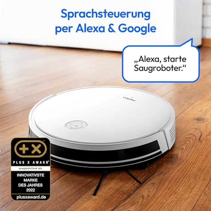 MEDION Saugroboter S35 (App- und Sprachsteuerung, 4000Pa Saugkraft, Gyro-Navigation in systematischen S-Linien, Teppicherkennung, Wandsensoren) – Bild 4