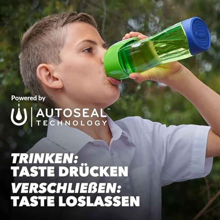 Contigo Trinkflasche Swish Autoseal große BPA-freie Kunststoff Wasserflasche, auslaufsicher, für Sport, Fahrrad, Joggen, Wandern, 500 ml, SkyBlue – Bild 3