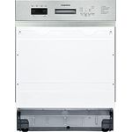 Respekta Geschirrspüler teilintegriert 60 cm/Einbau-Spülmaschine mit flexiblen Besteckkorb / 6 Programme/Startzeitvorwahl / 12 Maßgedecke / GSP60TIDV / besonders leise 49 dB