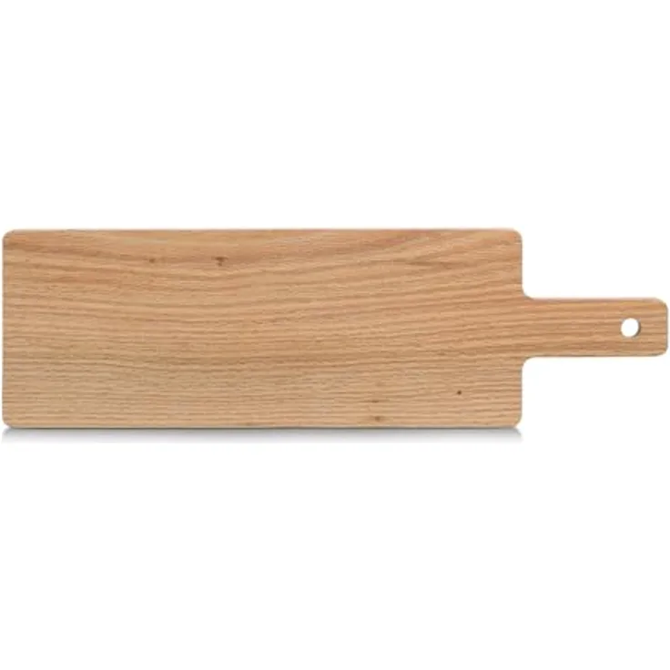 Zeller 25681 Schneide- und Servierbrett, FSC-zertifizierte Eiche, 50,8 x 15,3 x 1,5 cm, langlebig und pflegeleicht