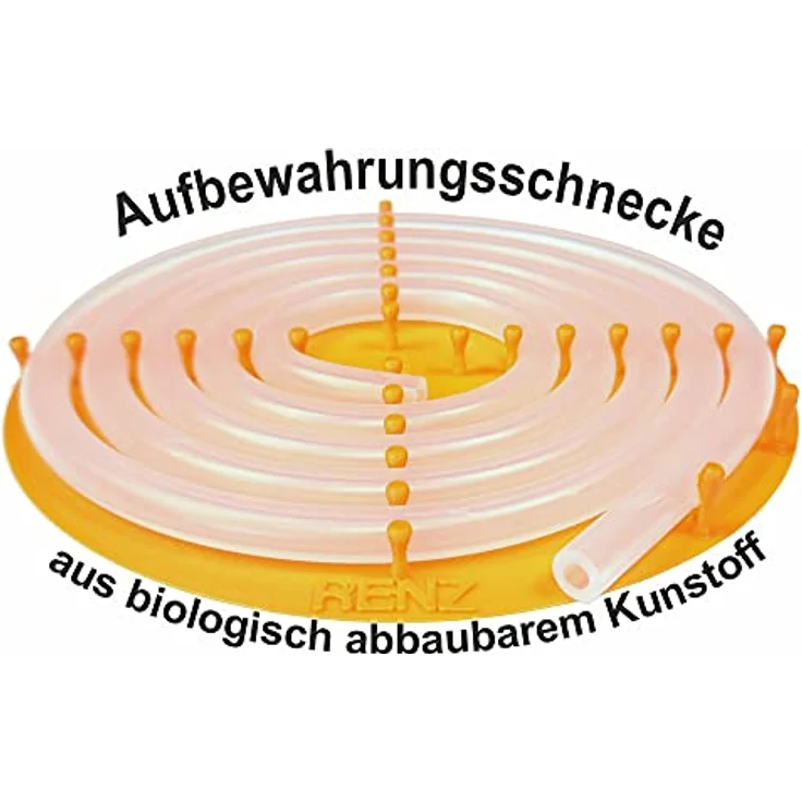 2m Milchschlauch passend für Kaffeevollautomaten Jura Saeco Bosch Siemens Nivona Philips mit Silikonschlauch ID = 3 mm lebensmittelecht mit Aufbewahrungsschnecke – Bild 2