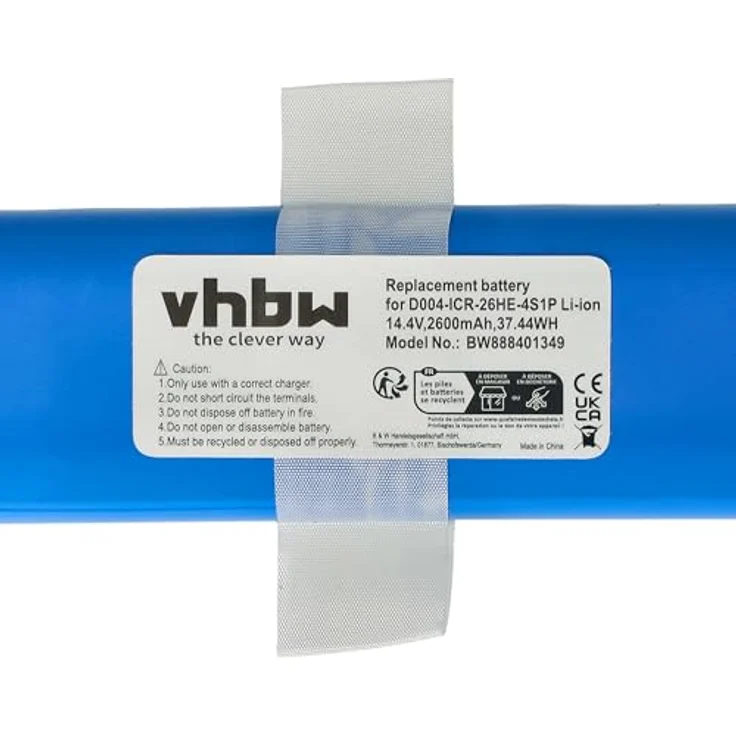 vhbw Akku Ersatz für Rowenta SS-2230002528, D043-INR-M26-4S1P, 2600 mAh, 14,4 V, Li-Ion für Staubsauger – Bild 5