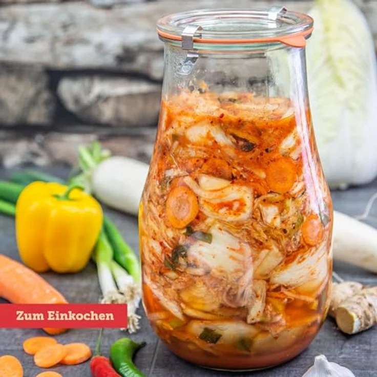 Weck Tulpenglas 1750ml (4er-Pack), Transparentes Einmachglas, temperaturbeständig bis 180°C, spülmaschinenfest – Bild 7