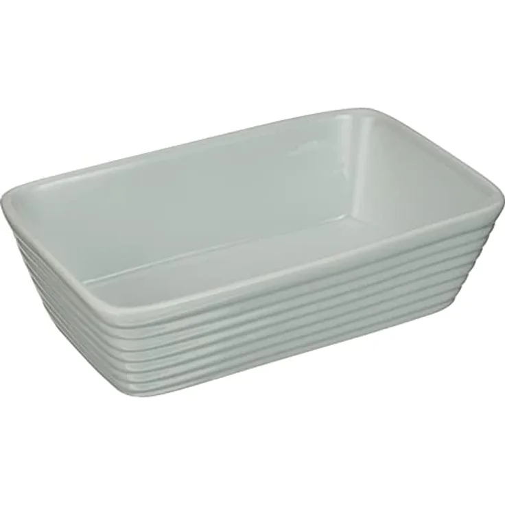 Küchenprofi Auflaufform BURGUND, rechteckig 20 cm aus Hartporzellan, weiß, mikrowellengeeignet, ofenfest, spülmaschinengeeignet, hitzebeständig bis 280°, Ofenform klein